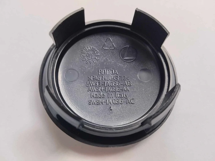 Středové pokličky do kol Jaguar 58mm - Modré 