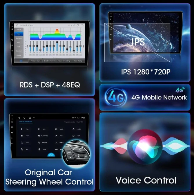 Android autorádio Fiat Ducato / Boxer / Jumper 2006–2022 + CarPlay