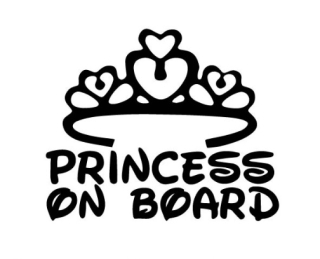 Samolepka Princess on board 