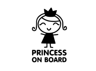Samolepka Princess on board 