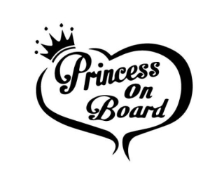 Samolepka Princess on board 