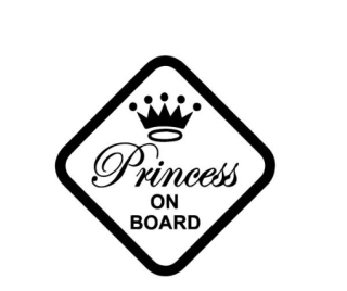 Samolepka Princess on board 