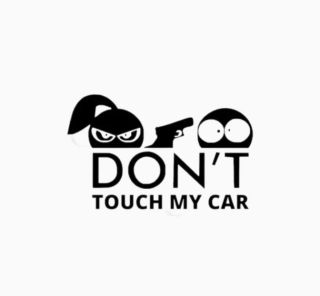 Samolepka Dont touch my car